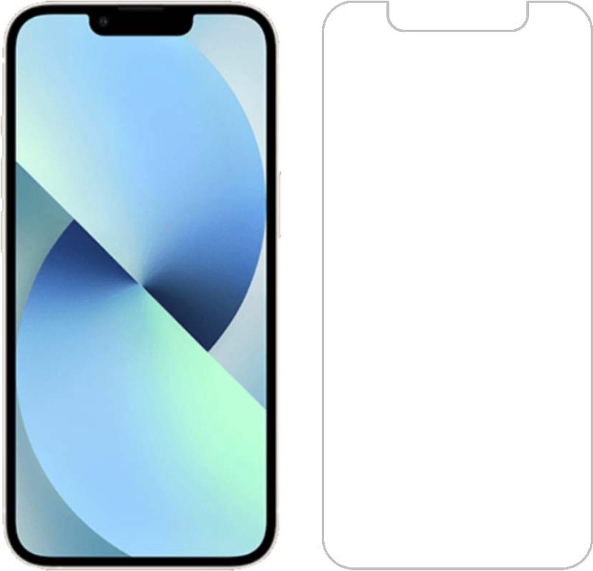 Smartphonica iPhone 13 Mini screenprotector van glas met notch geschikt voor iPhone 13 Mini