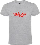 Grijs  T shirt met  "Bad Boys" print Rood size XXXXL