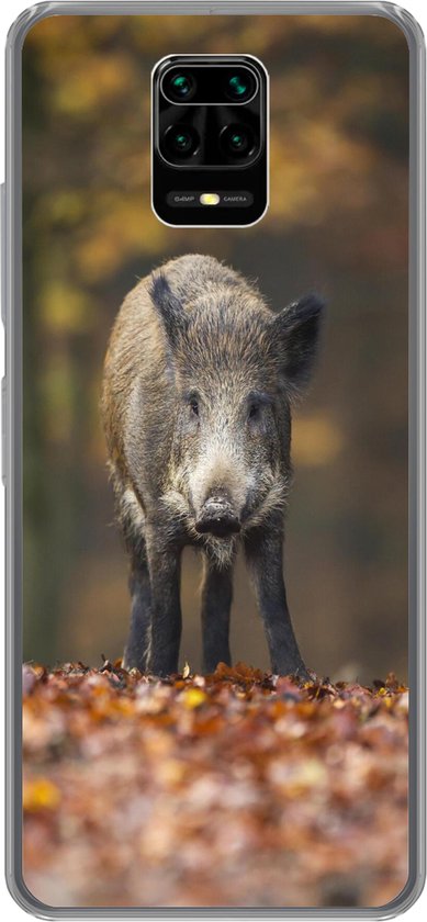 Geschikt voor Xiaomi Redmi Note 10 Lite hoesje - Wild dier - Bos - Herfst - Siliconen Telefoonhoesje