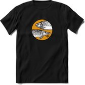 Fishing - Vissen T-Shirt | Grappig Verjaardag Vis Hobby Cadeau Shirt | Dames - Heren - Unisex | Tshirt Hengelsport Kleding Kado - Zwart - 3XL