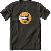 Fishing Tail - Vissen T-Shirt | Grappig Verjaardag Vis Hobby Cadeau Shirt | Dames - Heren - Unisex | Tshirt Hengelsport Kleding Kado - Donker Grijs - 3XL