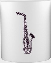 Akyol - Saxofoon Mok met opdruk - saxofoon - muziekliefhebbers - instrument - 350 ML inhoud