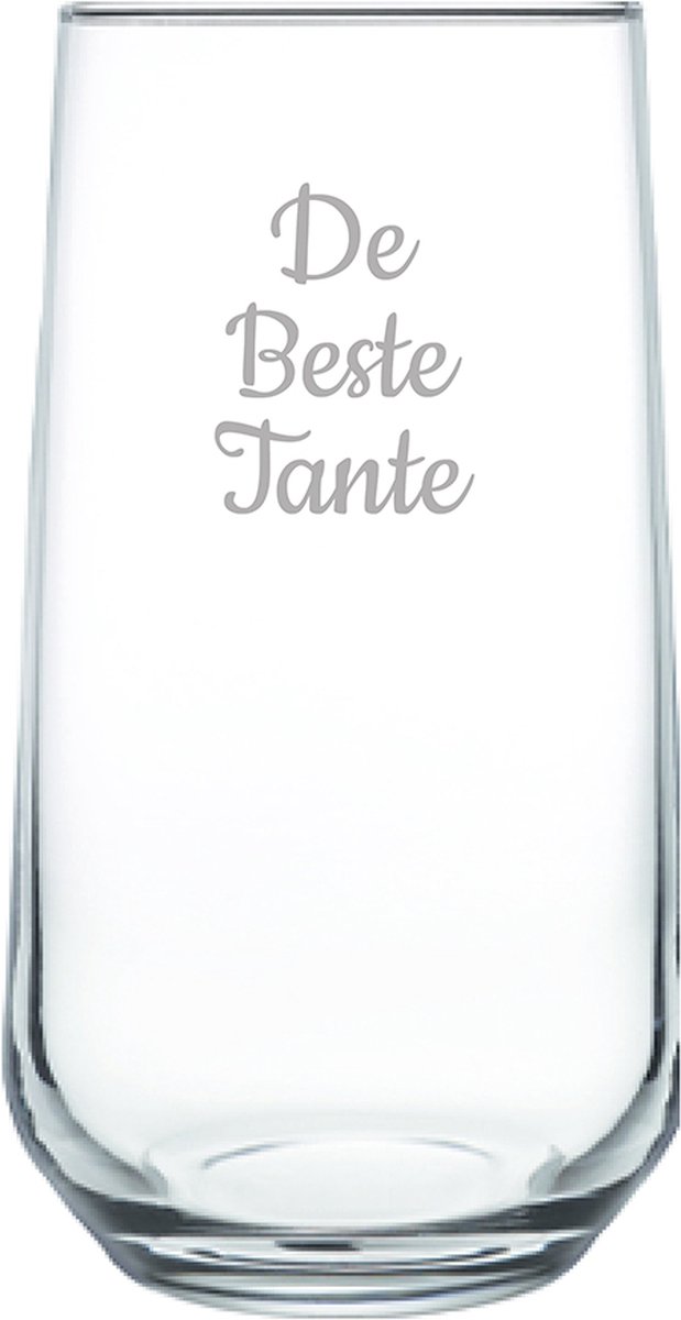 Gegraveerde Drinkglas 47cl De Beste Tante