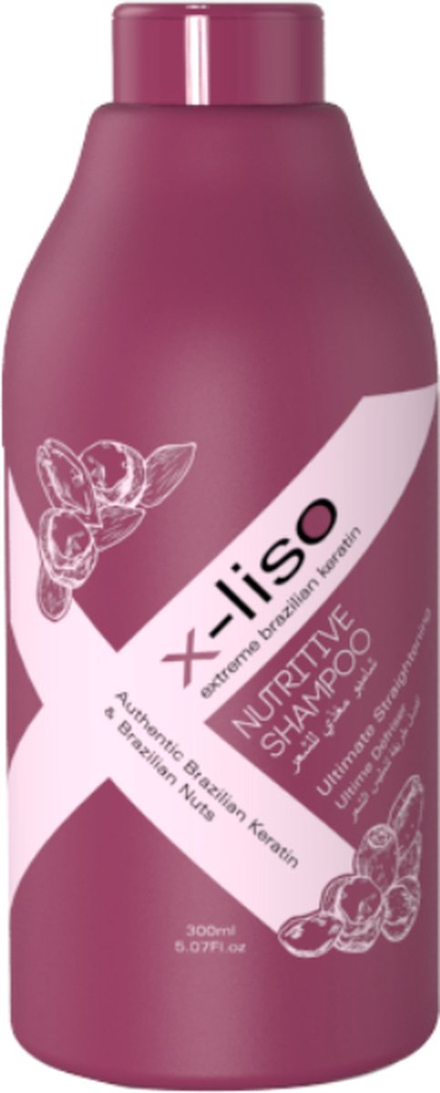 X-Liso Keratine Shampoo 300ml - vrouwen - Voor Beschadigd haar/Dik haar/Dof haar/Droog haar/Fijn en slap haar/Krullend haar/Normaal haar/Pluizig haar