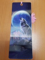 3d Boekenlegger wolf