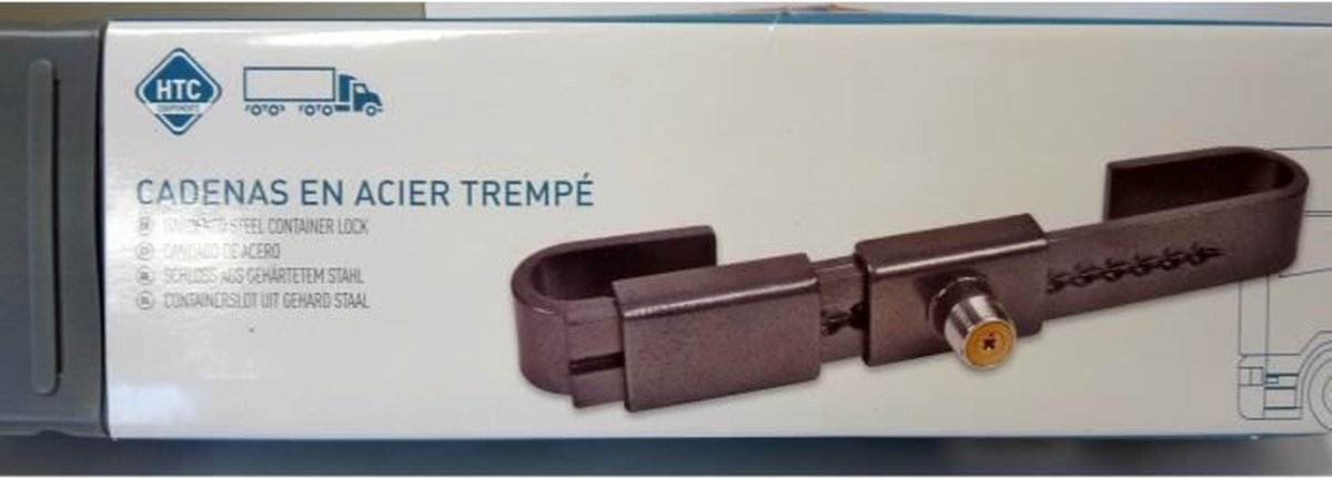 HTC gehard stalen containerhangslot