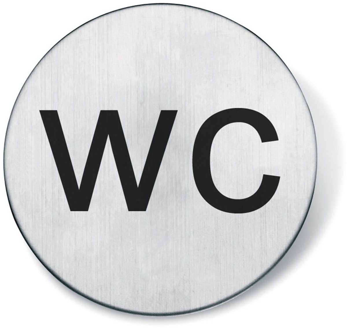 Almar Pictogram rond wc zelfklevend inox