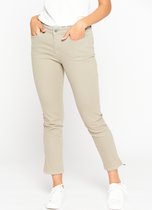 LOLALIZA Slim fit broek - Khaki - Maat 36