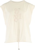 Guess SL Bridgette Top Dames Top - Crème - Maat XL