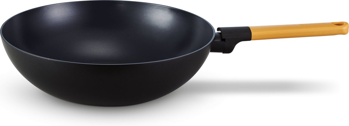 BRABANTIA TASTY+ Wokpan - Ø 30 cm - keramische antiaanbaklaag - honey yellow