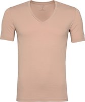OLYMP - T-Shirt V-Hals Nude - S - Body-fit