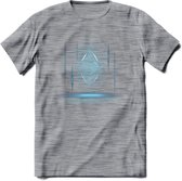 Ethereum Holo - Crypto T-Shirt Kleding Cadeau | Dames / Heren / Unisex | Bitcoin / Ethereum shirt | Grappig Verjaardag kado | BTC Tshirt Met Print | - Donker Grijs - Gemaleerd - XXL