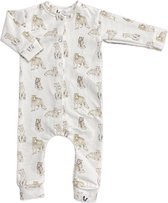 Combishort White Tiger - Wit/ Beige - Taille 50/56 - Plumes