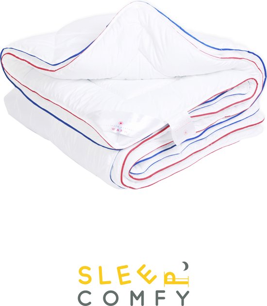SLEEP COMFY Luxe 4-seizoenen Dekbed, Oeko-Tex Gecertificeerd, Antibacterieel & Wasbaar Ganzjaardekbed 200x220, Microvezel Steppdekbed met 2 Combineerbare Delen