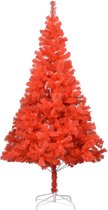 vidaXL Kunstkerstboom met standaard 213 cm PVC rood