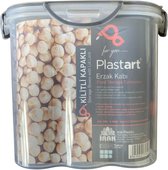 Vershoudbakje Dry Food - Bewaardoos - Keuken - 1,7 LT - Met extra gietopening - Grijs - Pasta - Rijst - Snacks