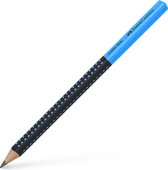 Faber-Castell Jumbo Grip 2001 - grafietpotlood - two tone - zwart/blauw - FC-511910