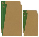 Moleskine Evernote  Notitieboek met Smart Stickers Softcover - Large & Pocket - Ruiten - Set van 2 x 2