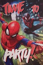 Spiderman uitnodigingen - Kinderfeestje - Marvel - Partijtje - Films - Superhelden - Verjaardag - Peter Benjamin Parker - Feest - Feestartikelen - Comics - Hoera - Gefeliciteerd - Spider - Su