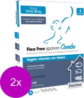 Flea Free Spot-On Combo Hond 10-20 Kg 4 pip - Anti vlooien en tekenmiddel - 2 x Medium