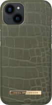 iDeal of Sweden iPhone 13 Backcover hoesje - Atelier Case - Khaki Croco