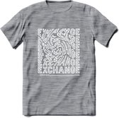 Exchange - Crypto T-Shirt Kleding Cadeau | Dames / Heren / Unisex | Bitcoin / Ethereum shirt | Grappig Verjaardag kado | Tshirt Met Print | - Donker Grijs - Gemaleerd - S