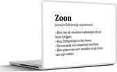 Laptop sticker - 13.3 inch - Cadeau - Zoon - Definitie - Woordenboek - Tekst - Spreuken
