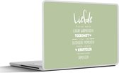 Laptop sticker - 15.6 inch - Bruiloft - Quotes - 'Liefde' - Spreuken
