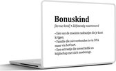 Laptop sticker - 15.6 inch - Bonuskind - Woordenboek - Spreuken - Definitie - Quotes - Tekst - Cadeau