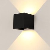 Cube Buitenlamp - Hanglamp - Wandlamp - Tuinverlichting - Vierkant - Moderne Tuinlamp - Buitenlampen - Waterdicht - Zwart