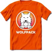 Saitama T-Shirt | Wolfpack Crypto ethereum Heren / Dames | bitcoin munt cadeau - Oranje - 3XL