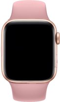 Geschikt voor Apple Watch Sportieve Siliconen Horlogebandje - 38/40/41mm - Roze