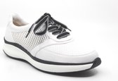 Hassia 301144 Wit Veterschoen Leer Wijdte H