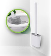 Ekostar Top Siliconen Wc Borstel met Houder - B keuze - Toiletborstel Hangend - Hygiënisch - Wit