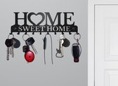 Fleau Sleutelorganizer | Home Sweet Home | 10 Ophanghaken | Zwart | Opbergrek | Sleutelrekje | Sleutelhouder | Sleutelkastje | Organizer