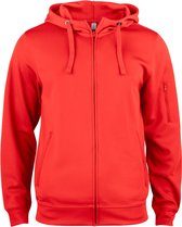 Clique Basic Active Hoody Full Zip 021014 - Rood - 4XL