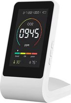 Auctic® - CO2 Meter Binnen - 3 in 1 Monitor - Hygrometer - PPM met Alarmfunctie - CO2 Meter Horeca - Wit