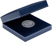 SAFE Blauw munten doosje geschikt voor één of meerdere munten, penningen of medailles met een doorsnede van max. 80 mm