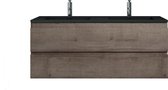 Badkamermeubel Angela 120cm - bruin eiken - complete set