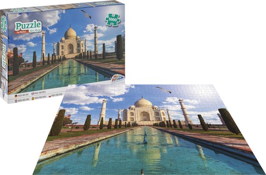 Jaarlijks domein Beschietingen Grafix Puzzel 1000 stukjes volwassenen | Thema Taj Mahal | Afmeting 50 X 70  CM | Legpuzzel | bol.com