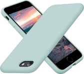 HB Hoesje Geschikt voor Apple iPhone SE (2020) Turquoise - Siliconen Back Cover