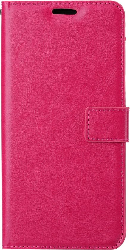 Samsung Galaxy A10s Telefoonhoesje - Bookcase - Ruimte voor 3 pasjes - Kunstleer - SAFRANT1 - Roze