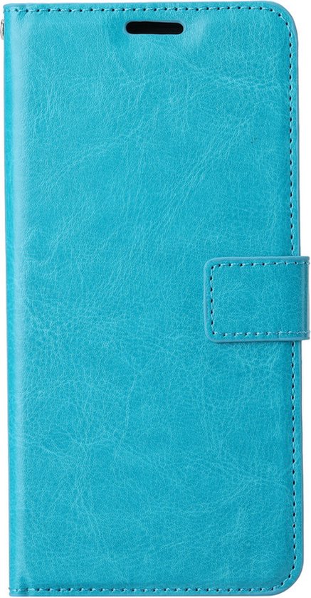 Coque pour Samsung Galaxy A32 4G - Bookcase - Espace pour 3 cartes - Similicuir - avec 3x Protecteur d'écran trempé - SAFRANT1 - Turquoise