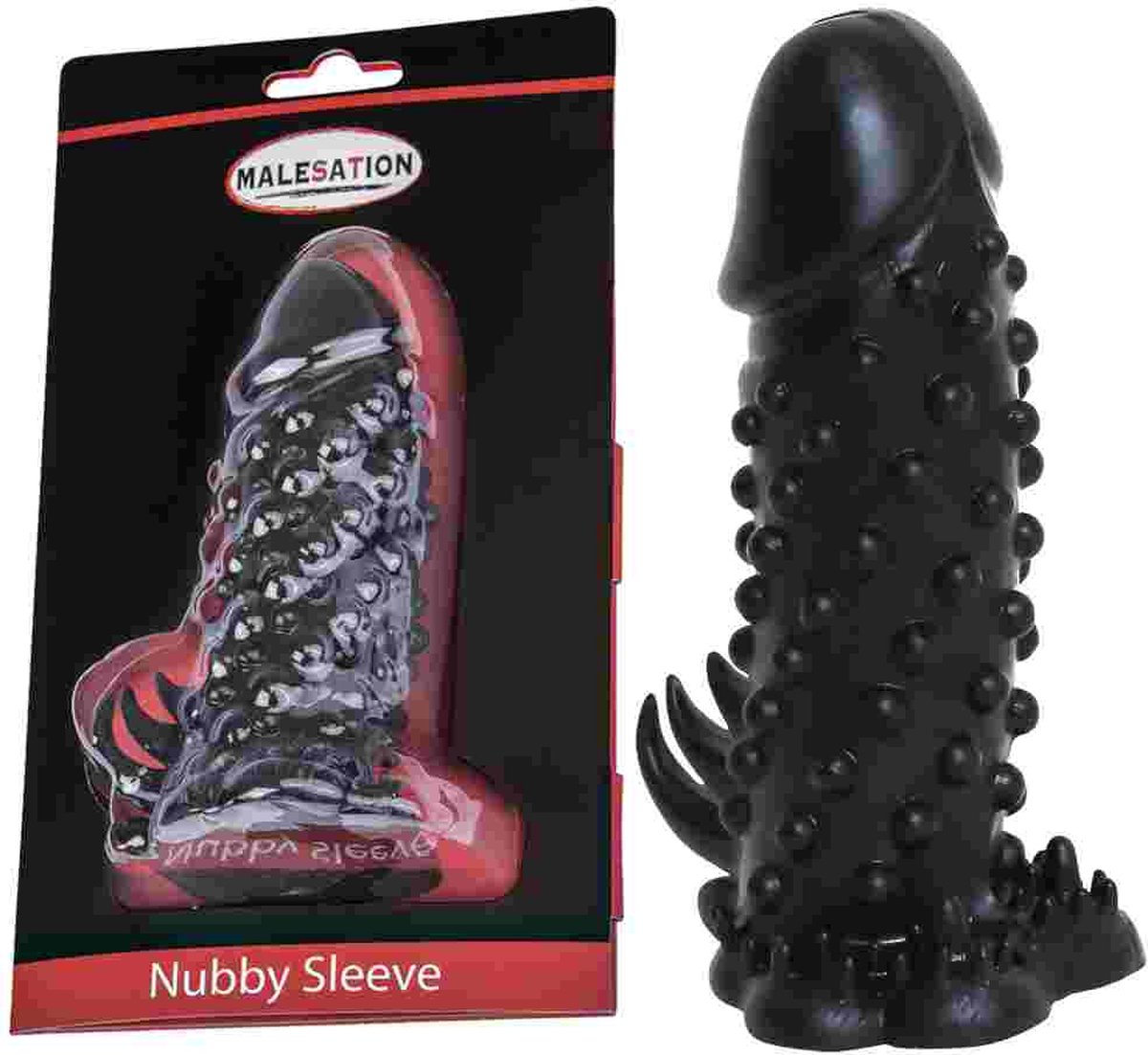 Malesation - Nubby - Penis Sleeve - Zwart