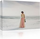 Sound Art Canvas + Bluetooth Speaker Bride On The Beach