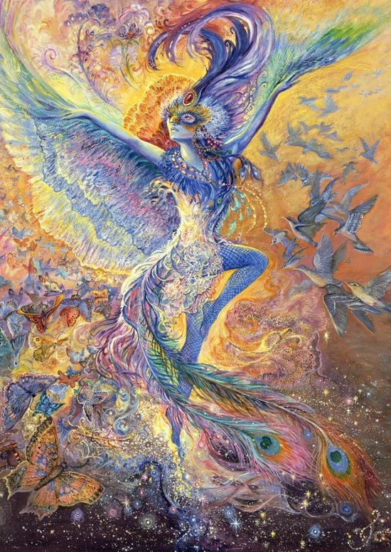 Foto: Legpuzzel josephine wall blue bird 1500 stukjes grafika puzzel