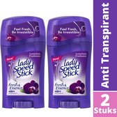 Lady Speed Stick Black Orchid Deodorant Stick - 24H Anti Transpirant Deo Stick - Anti Witte Strepen - Bestverkochte Deodorant Vrouw - 2X45g