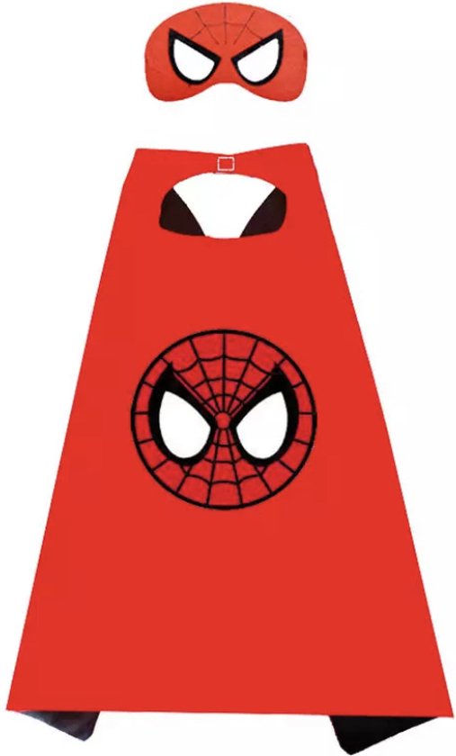 Spiderman Pak Web - Verkleedpak - Spiderman Masker - Spiderman Cape - Verkleedkleren Jongen - Verkleedkleren Meisje - Marvel Avengers - Verkleedkleding - Kostuum