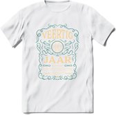 40 Jaar Legendarisch Gerijpt T-Shirt | Aqua - Ivoor | Grappig Verjaardag Cadeau | Dames - Heren | - Wit - M