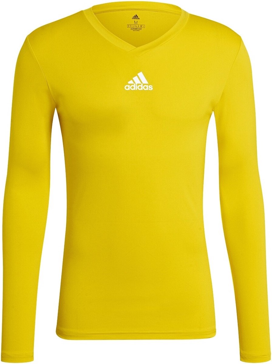 Adidas Base Tee 21 Shirt Lange Mouw Heren - Geel | Maat: M